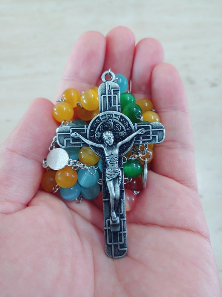  캣츠 아이 5단 묵주 만들기(Cats' eye Rosary)