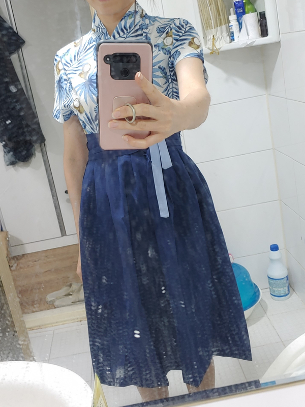  츄샵 생활한복 착용 후기 (여름생활한복)