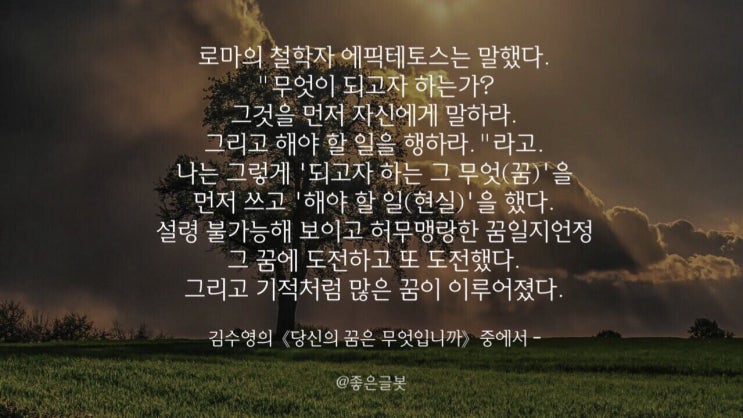  당신의 꿈은 무엇입니까
