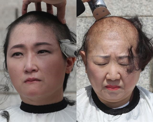  나경원 삭발은 아껴두고싶다