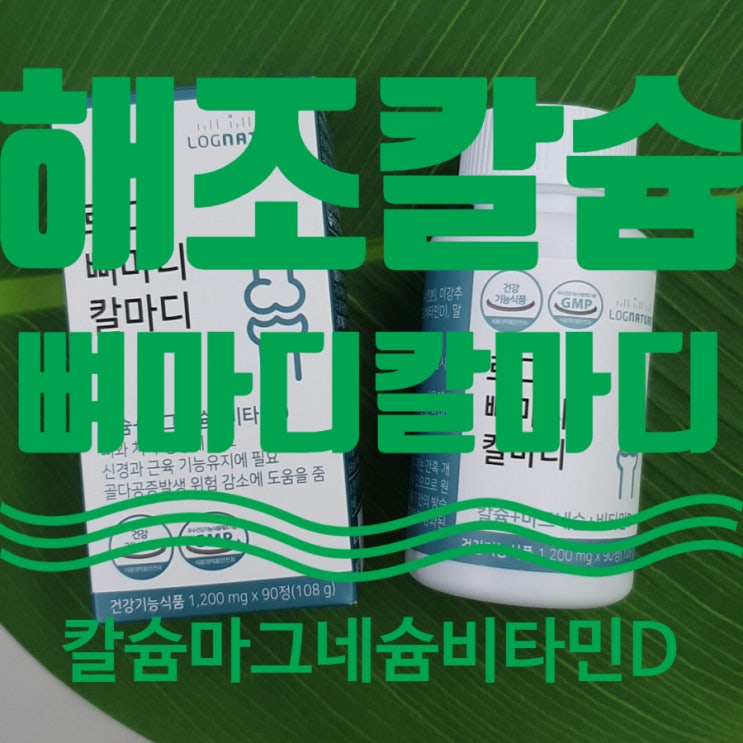  해조칼슘 로그뼈마디칼마디 칼슘 마그네슘 비타민D