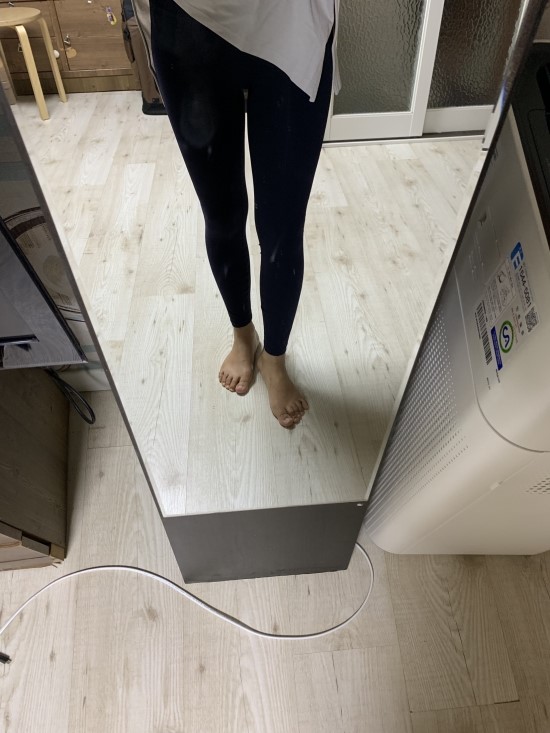  [직접구매]신세경레깅스로 불리는 안다르 레깅스와 에어핏 티셔츠 29,000원 득템 더불어 뮬라웨어와 비교