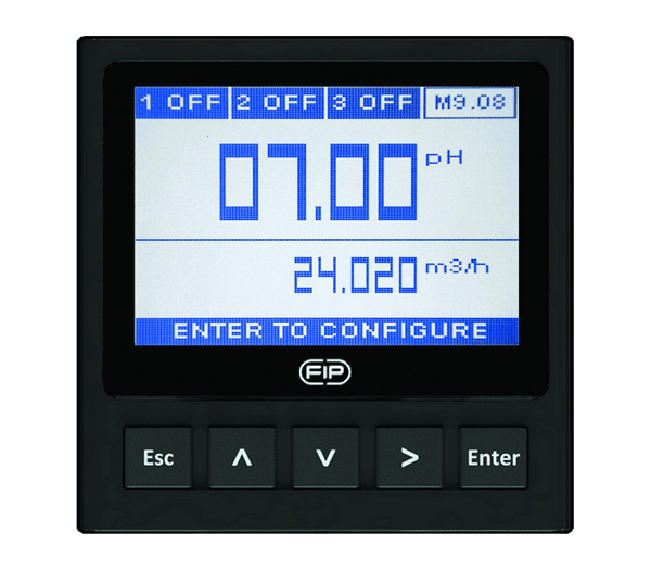 [FIP - FLS M9.08] 이중 파라미터 pH/ORP 및 유량 모니터 및 송신기
