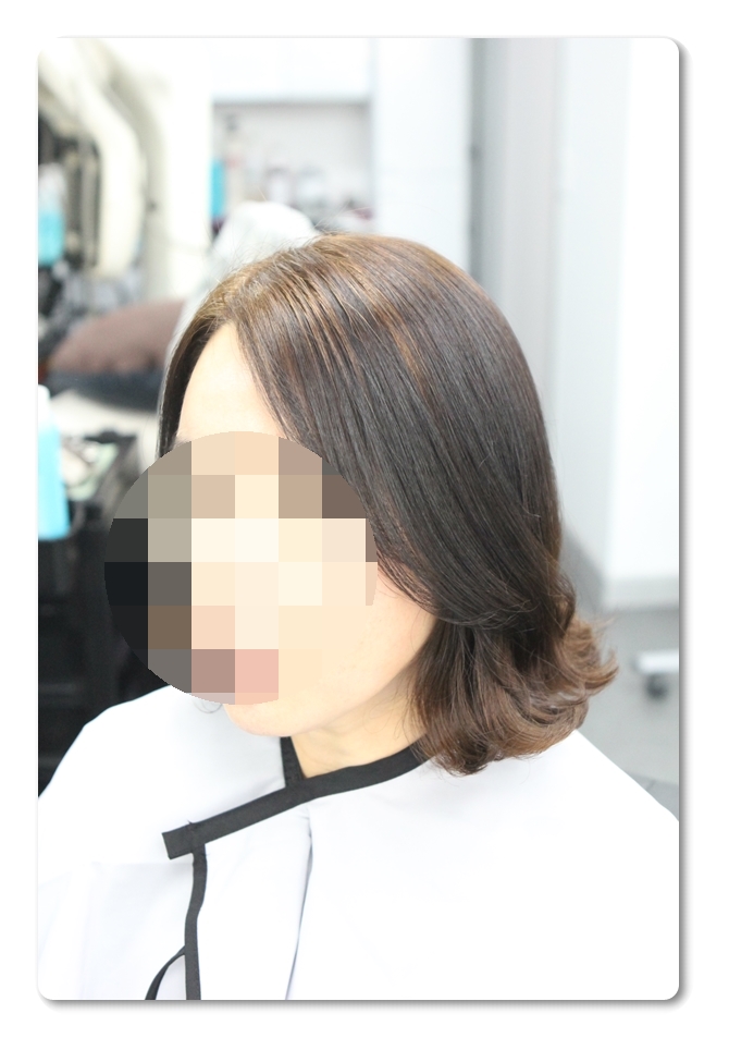  여자 단발머리 끝에만 펌 하는게 거지존 파마로 좋아