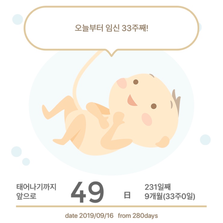 임신 33주차_50일도 안남은 출산!
