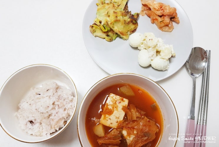  애호박부침 비오는날 최고!