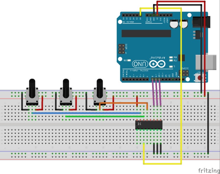  무이메이커스_[arduino] 아두이노 핀 부족! 멀티플렉서를 이용해 하나의 핀으로 여러개의 센서값 받기 - (4051BE, MUX)