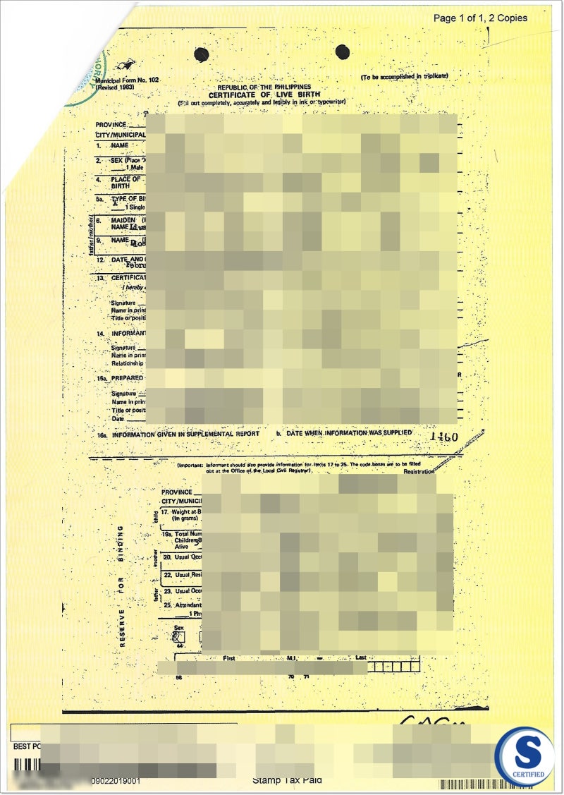 필리핀 아포스티유 - 이혼서류 (민법 제3장 혼인), 외국인 건강보험 피부양자 신청서류 [청주외국어번역행사] 8