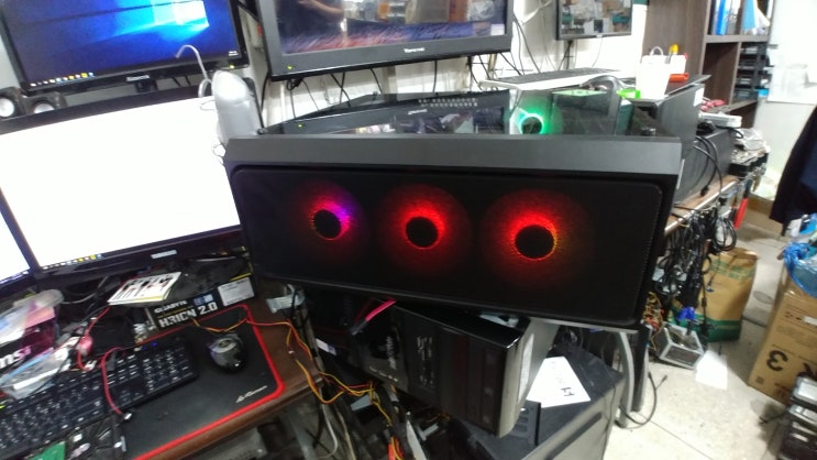  익산 컴퓨터 고객님이 조립도중 조립이 포기 조립 의뢰 r5 3600 rtx2060 16g ssd240 sh정보