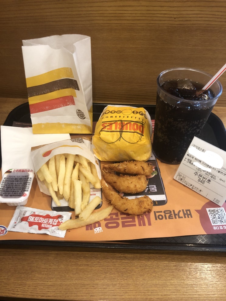  버거킹 더블비프디아블로세트+코코넛쉬림프