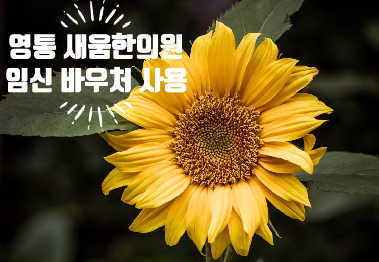 [수원 영통 임신바우처한의원]유산후 관리도 국민행복카드로 받을수 있어요