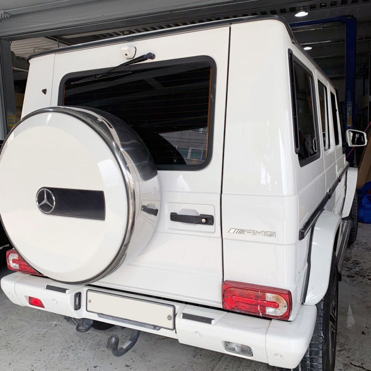  벤츠 지바겐 G63 AMG 필러 판금도색 수리 - 강남 수입차 정비, 사고수리, 보험수리 / 성수동 수입차 덴트, 외형복원 공업사 / 삼성모터스