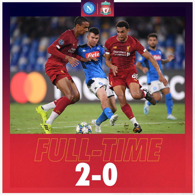  19-20 챔피언스리그/리뷰,리포트/조별리그/개막전/E조/1차,나폴리2-0리버풀/이탈리아원정/첫패/스탯/사진+영상/VAR무쓸모;;/주말첼시전준비잘하자.../그외, 선수SNS