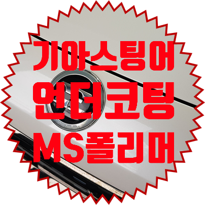 기아 스팅어 MS폴리머 언더코팅 방음과 방청 두마리토끼를 한번에 잡으세요.