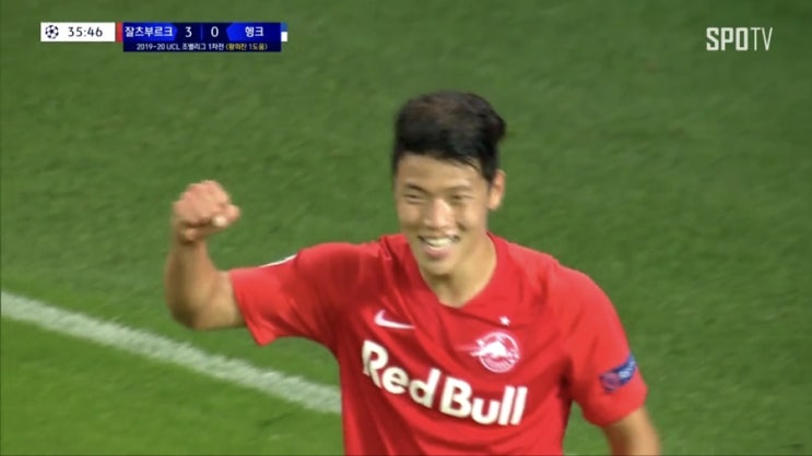  UEFA 챔피언스리그 찰츠부르크 vs 헹크 하이라이트 영상 황희찬 챔스 데뷔전 데뷔골 1어시스트[도움]