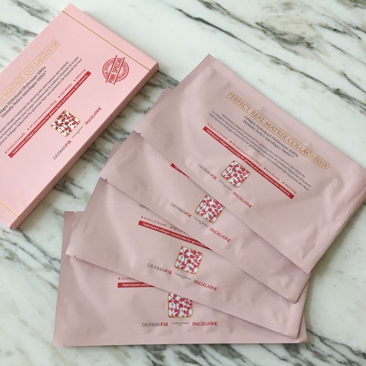  DERMAFIX : 더마픽스 리얼 콜라겐100 마스크팩, 홈쇼핑 추천 팩, 콜라겐 피부탄력 마스크팩 후기