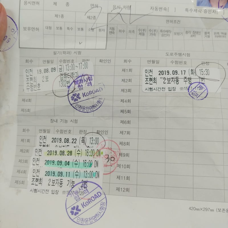 학원 안다니고 운전면허 딴 후기 (Feat. 인천시험장 / 약 15만원 / 독학 면허취득과정) : 네이버 블로그 학원 안다니고 운전면허 딴 후기 (Feat. 인천시험장 / 약 15만원 / 독학 면허취득과정) : 네이버 블로그