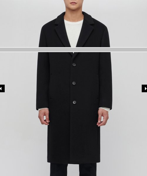  [반짝특가] 캐시미어 블렌드 오버사이즈 싱글 코트 [블랙]|CASHMERE BLEND OVERSIZE SINGLE COAT [BLACK]