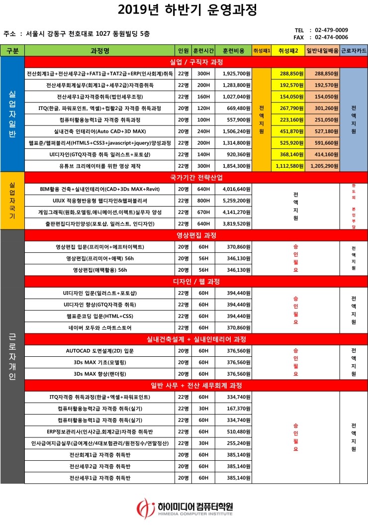  GTQ자격증 포토샵자격증 일러스트 자격증 컴퓨터학원(잠실/송파/하남/강동구/군자/건대/중랑)