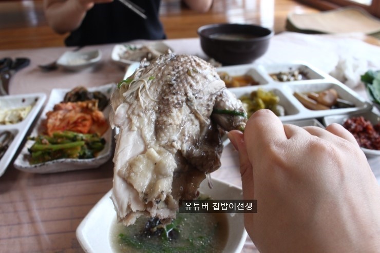 지리산 산장 맛집 천왕봉산장 능이닭백숙 사랑입니다