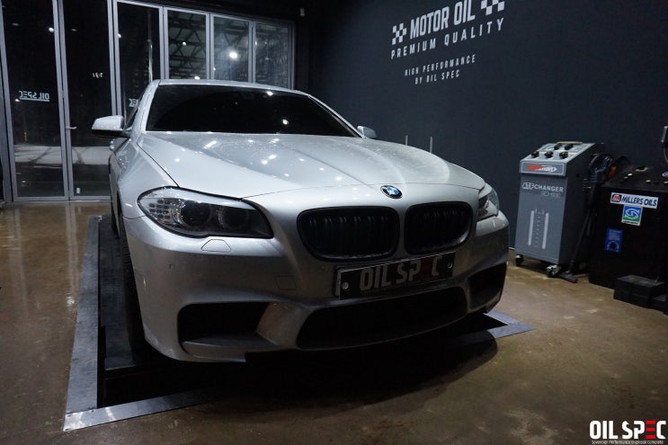  평택수입차엔진오일교환전문점 오일스펙 BMW F10 528i 제넘 XPG 5W-40 합성오일교환