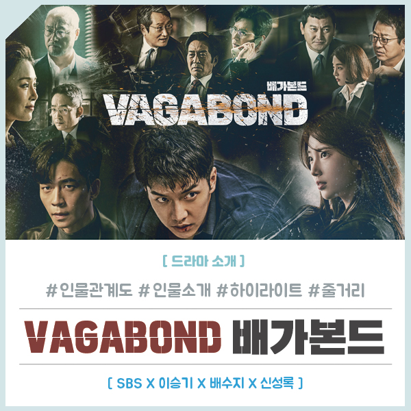 SBS 드라마 배가본드(VAGABOND) : 인물관계도, 줄거리 (이승기 배수지 신성록)