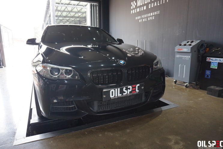  평택수입차엔진오일교환전문점 오일스펙 BMW F10 520D 제넘 XPG 5W-30 합성오일교환