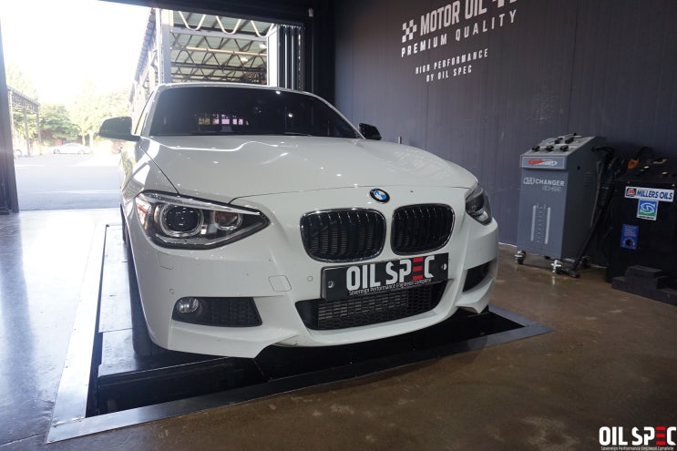  평택수입차엔진오일교환전문점 오일스펙 BMW F20 118D 제넘 XPG 5W-40 합성오일교환