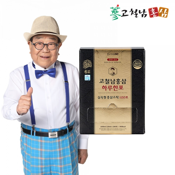  고철남홍삼 짜먹는 전체식 홍삼스틱 하루한포 실속형 100포