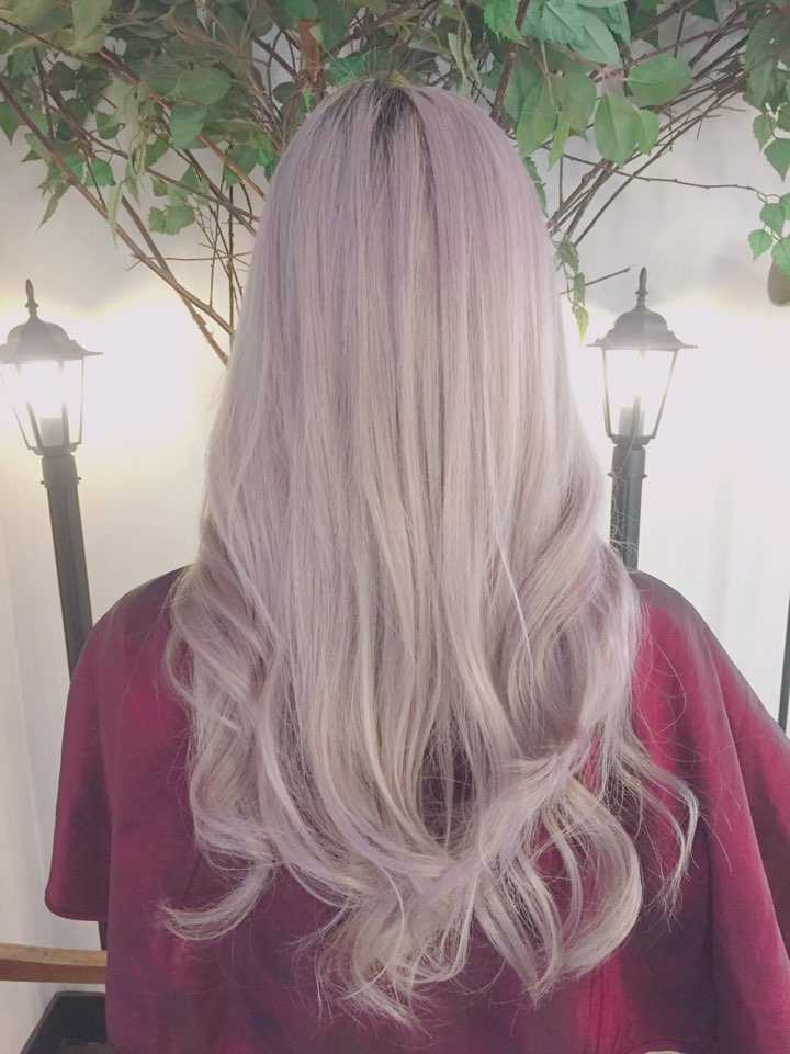 탈색 잘하는 미용실 까헤어, 라벤더 베이지 컬러  recommended hair salon in seoul,