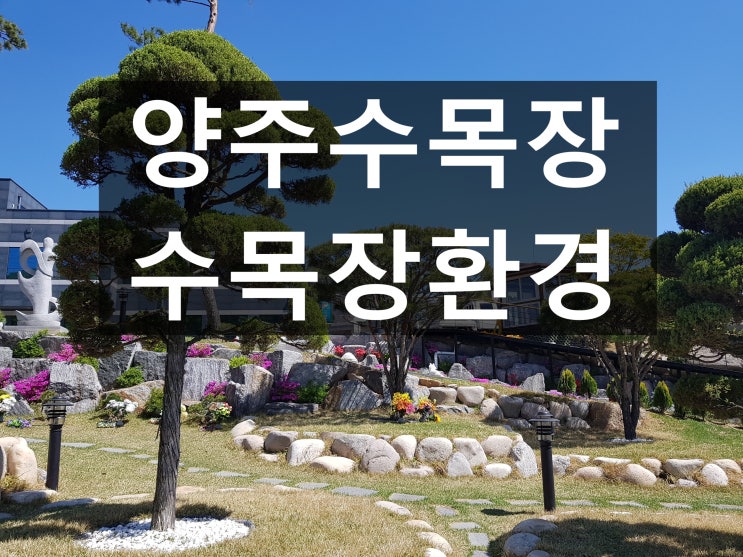  양주수목장 접근성과 경치가 아름다워요.