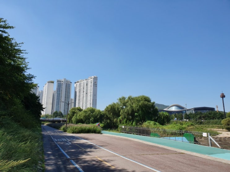  탄천 자전거길의 끝을 보자 (용인시 기흥구 청덕동)