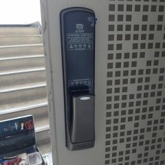  익산시 모현동 현대2차아파트 밀레 SMART PUSHPULL DOORLOCK MI_7000S 설치-익산열쇠,익산도어락,가까운열쇠집,익산열쇠집,방충망,방범창,익산번호키