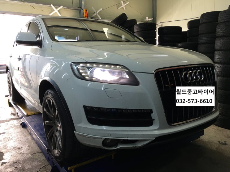  <중고타이어교체>BMW Q7 금호타이어 CRUGEN HP91 295 40 20 2EA 장착