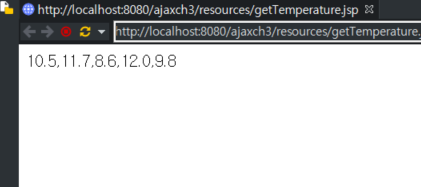  Ajax(JavaScirpt) - 심플예제 :서버로부터 온도정보 받아오기,  높은값 비교하여 max값 저장,