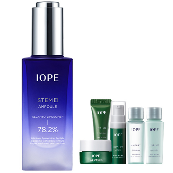  아이오페 스템3 앰플 50ml + 라이브 리프트 5종 기초세트
