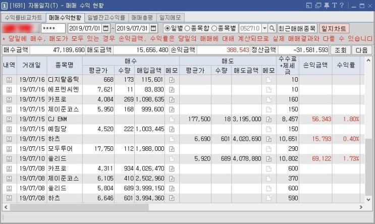  2019-07 매매내역