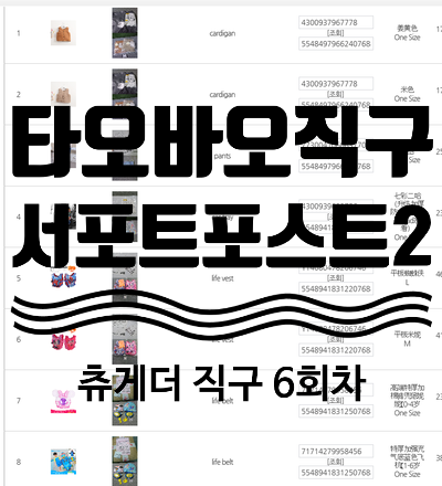  타오바오 서포트포스트 2 직구 후기 6회차