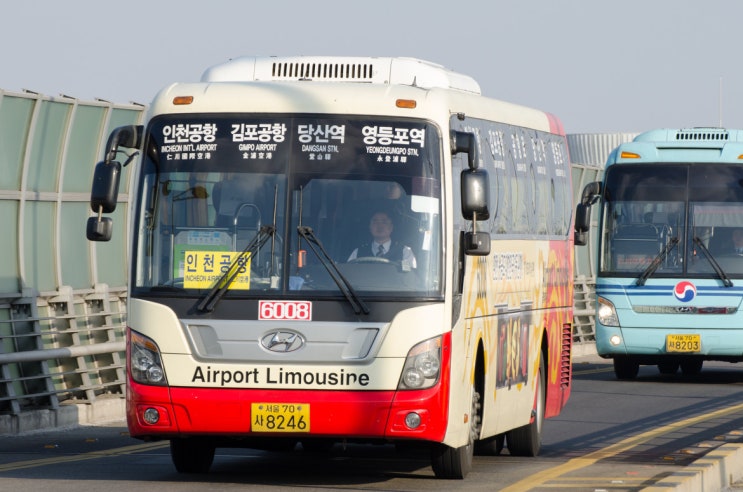 공항버스 6008번 (시간표, 노선 / 영등포역 ↔ 강서구청 ↔ 김포공항 ↔ 인천공항)