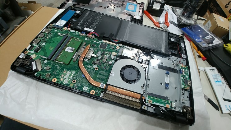  익산컴퓨터 에이서 a315  r5 3500u 8g ssd240 노트북 셋팅