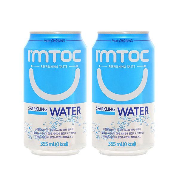 아임톡탄산수 플레인 1+1 355ml 총48캔 음료수 아임톡탄산수 플레인 1+1 355ml 총48캔 음료수