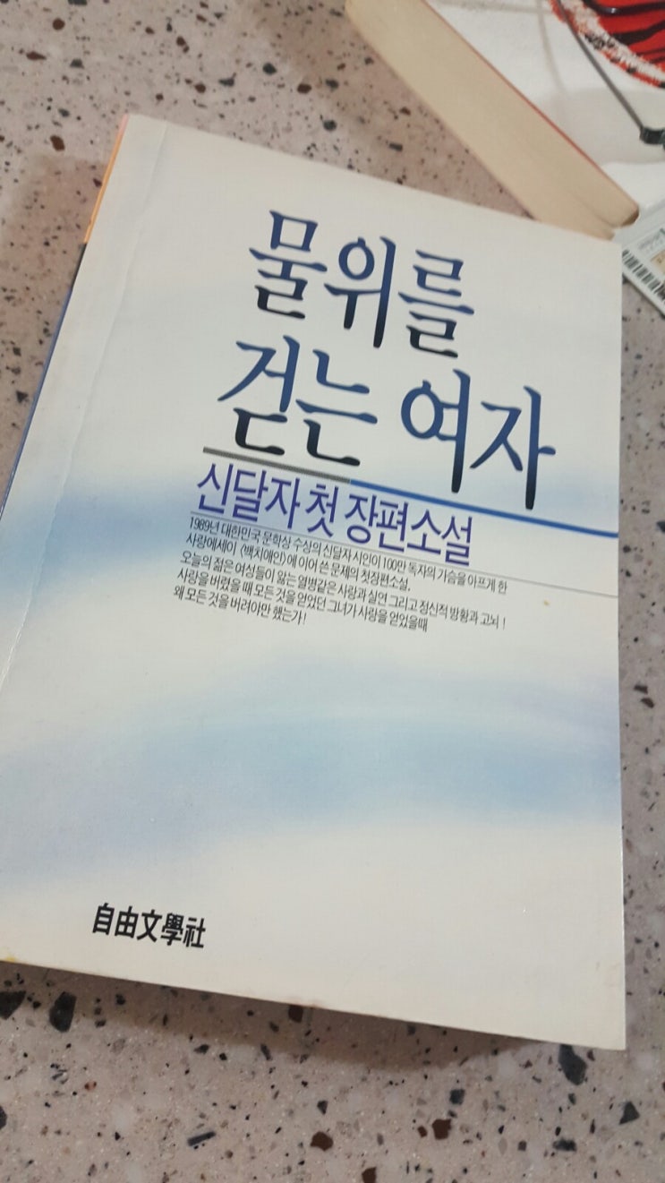  물 위를 걷는 여자-신달자 장편소설, 영화까지 찾아본, 패션 관련 얘기 재미진,두'희'의 고뇌(?) 잘 나타난, 시간 잘 가는