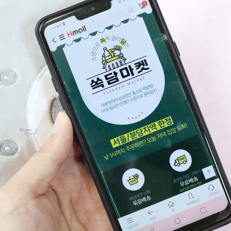  1인가구를 위한 먹거리 장터 현대H몰 쏙담마켓