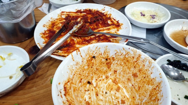  방학동 맛집에서 낙지볶음 먹고 왔어요.
