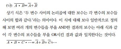  부울 대수의 규칙과 법칙: 드모르간의 정리(2)