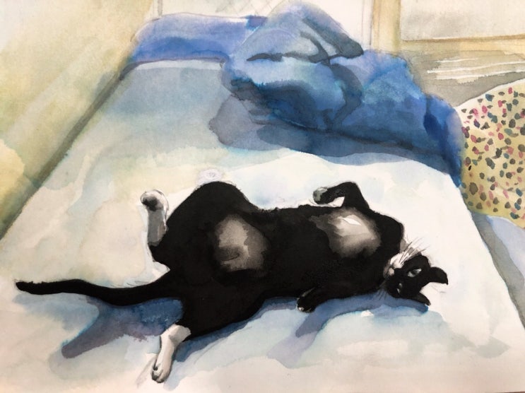  [1일1그림] 애교부리는 달님
