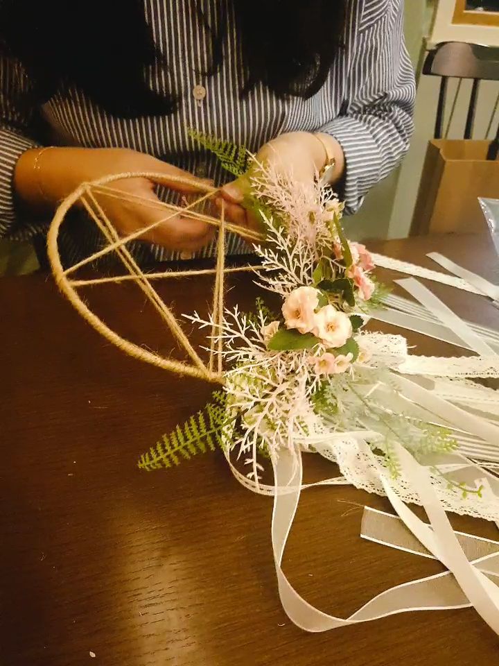 드림캐쳐 만들기  #집들이선물 #LED #DIY