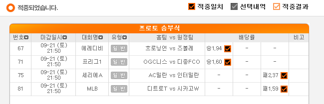 2019.09.22 어제 경기 당첨과 한폴낙들 2019.09.22 어제 경기 당첨과 한폴낙들