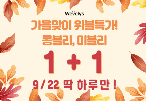  유튜버 인기제품 !! 위블리즈 1+1 이벤트!!