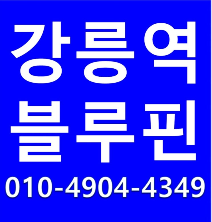  [직영점 상가] KTX 강릉역 블루핀 오피스텔 ,상가 